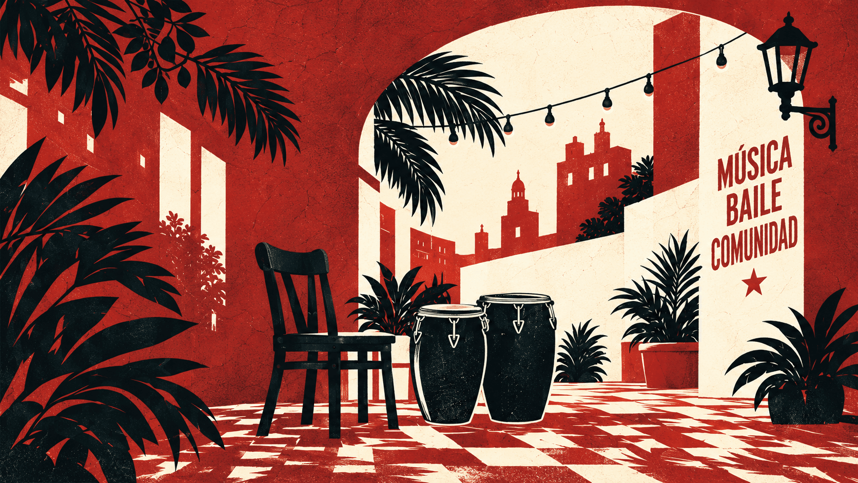El Solar Timbero website with its illustrated logo, RSVP information, and community footer.